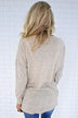 You Make My Dreams Sweater Top ~ Heathered Tan
