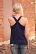 Cross Cross Embroidered Top