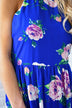 Electric Blue Floral Maxi Dress