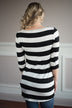 Dainty & Sweet Striped Black Top