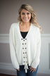 All I Want ~ Cream Lace Up Top