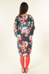 Teal Floral Kimono