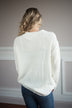 All I Want ~ Cream Lace Up Top