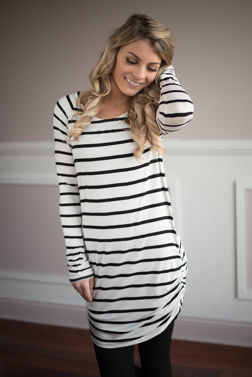 Layer it Up ~ Striped Tunic Top
