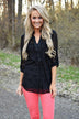 Black Aztec Top