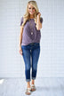 Plum Perfect Knot Top