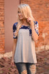 Daydreamer Navy Floral Top