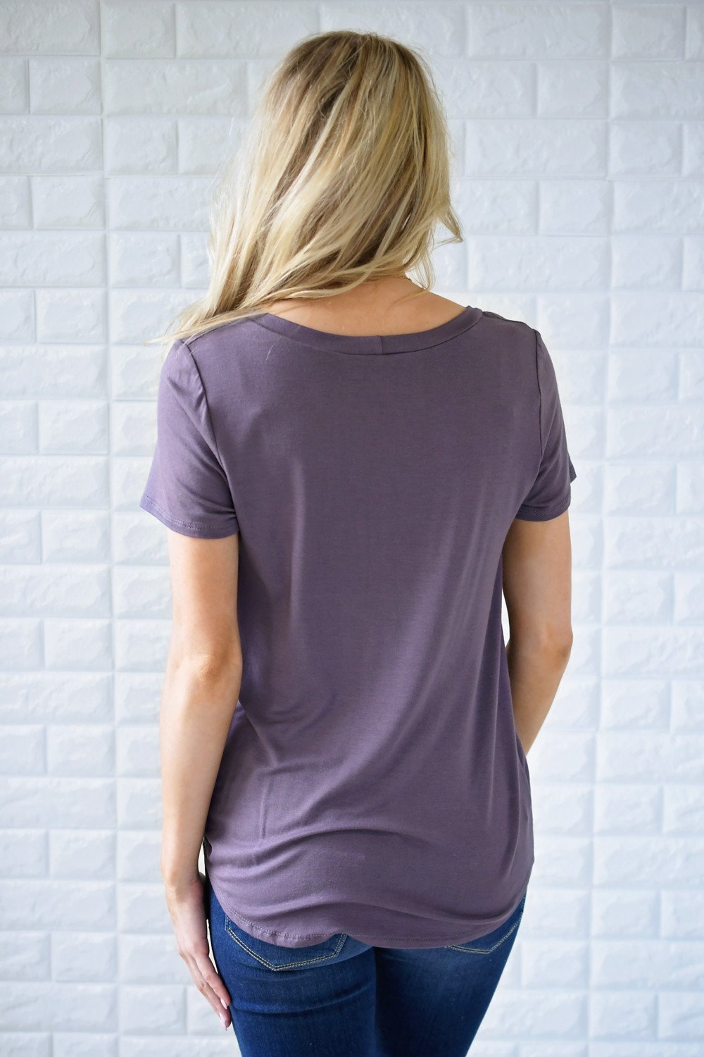 Plum Perfect Knot Top