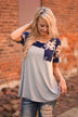 Daydreamer Navy Floral Top