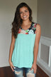 Summer Picnic Tank ~ Mint