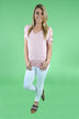 Give'm The Cold Shoulder ~ Light Pink