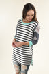 Drop On By Striped Top