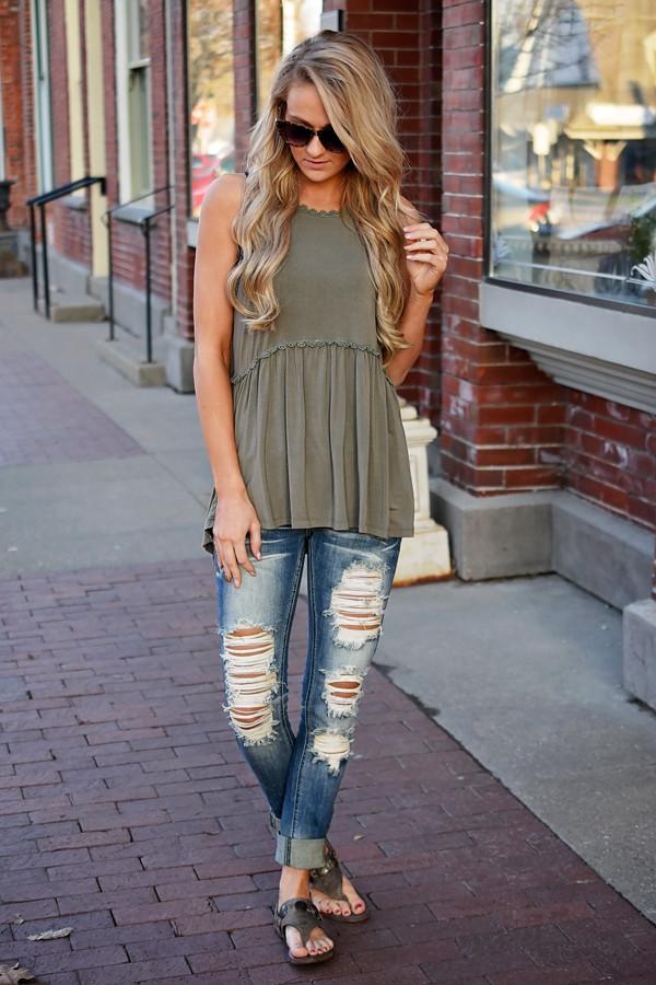 For the Frill of It ~ Olive – The Pulse Boutique