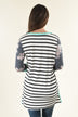 Drop On By Striped Top