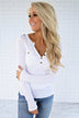 Button Top ~ Ivory