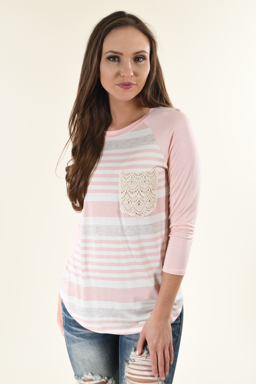 Bringing the Fun Top ~ Light Pink