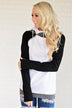 Ampersand Ave. Double Hooded Sweatshirt ~ Black & White