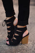 Black Lace Up Booties