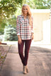Mad for Plaid Top