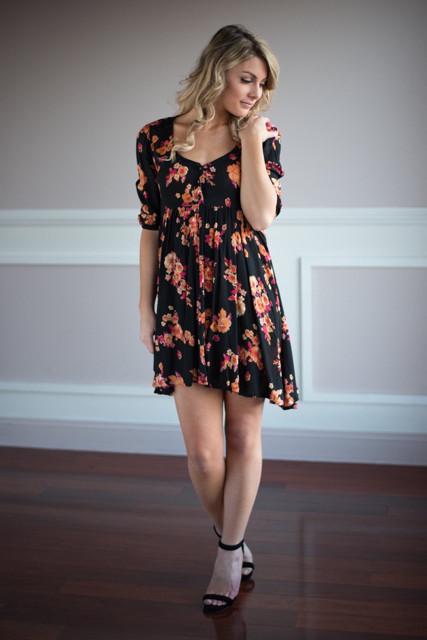 Flirty with Floral Dress
