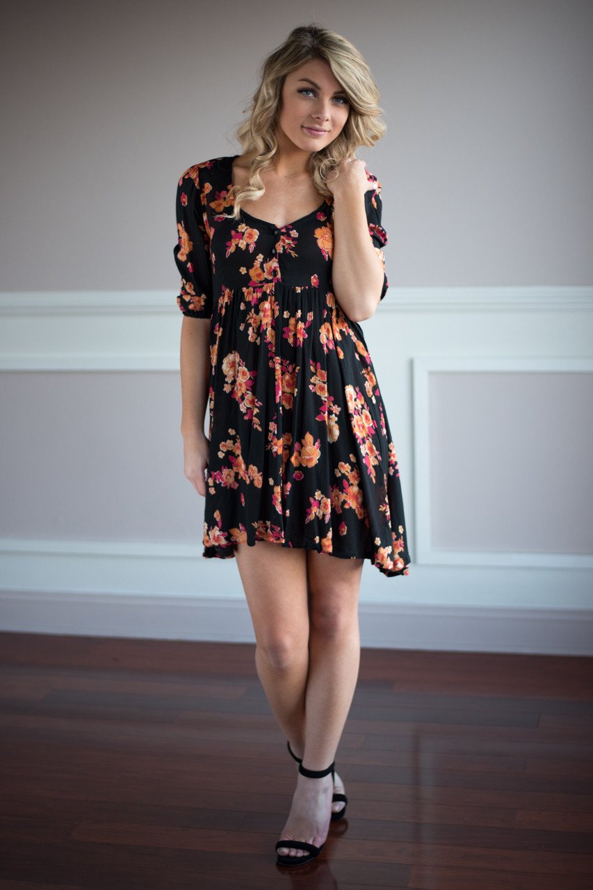 Flirty with Floral Dress