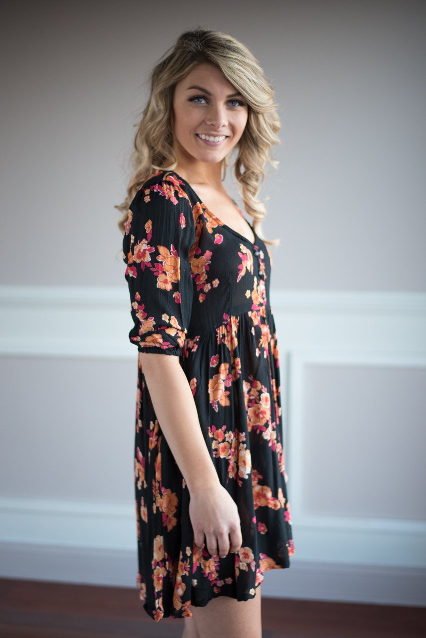Flirty with Floral Dress