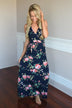 Navy Floral Sensation Maxi