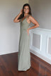 A Little Mischievous Maxi Dress ~ Olive