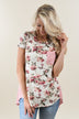 Strawberry Floral & Stripes Top