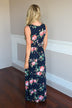 Navy Floral Sensation Maxi