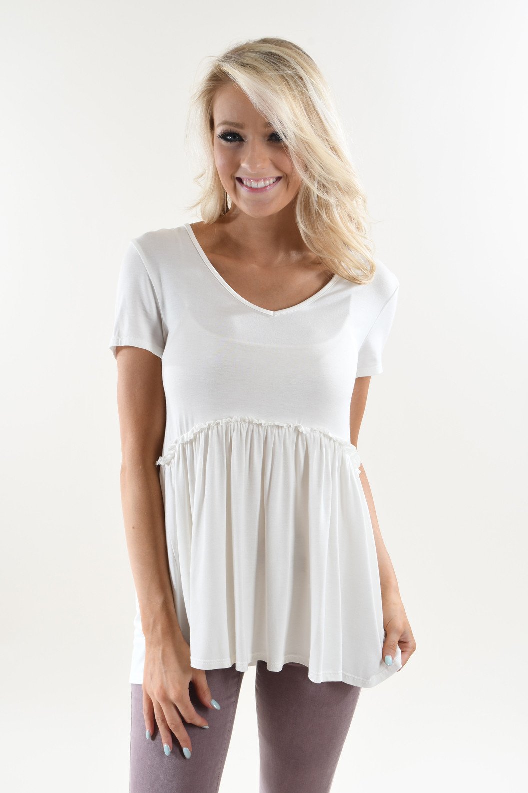 Be My Baby Top ~ White