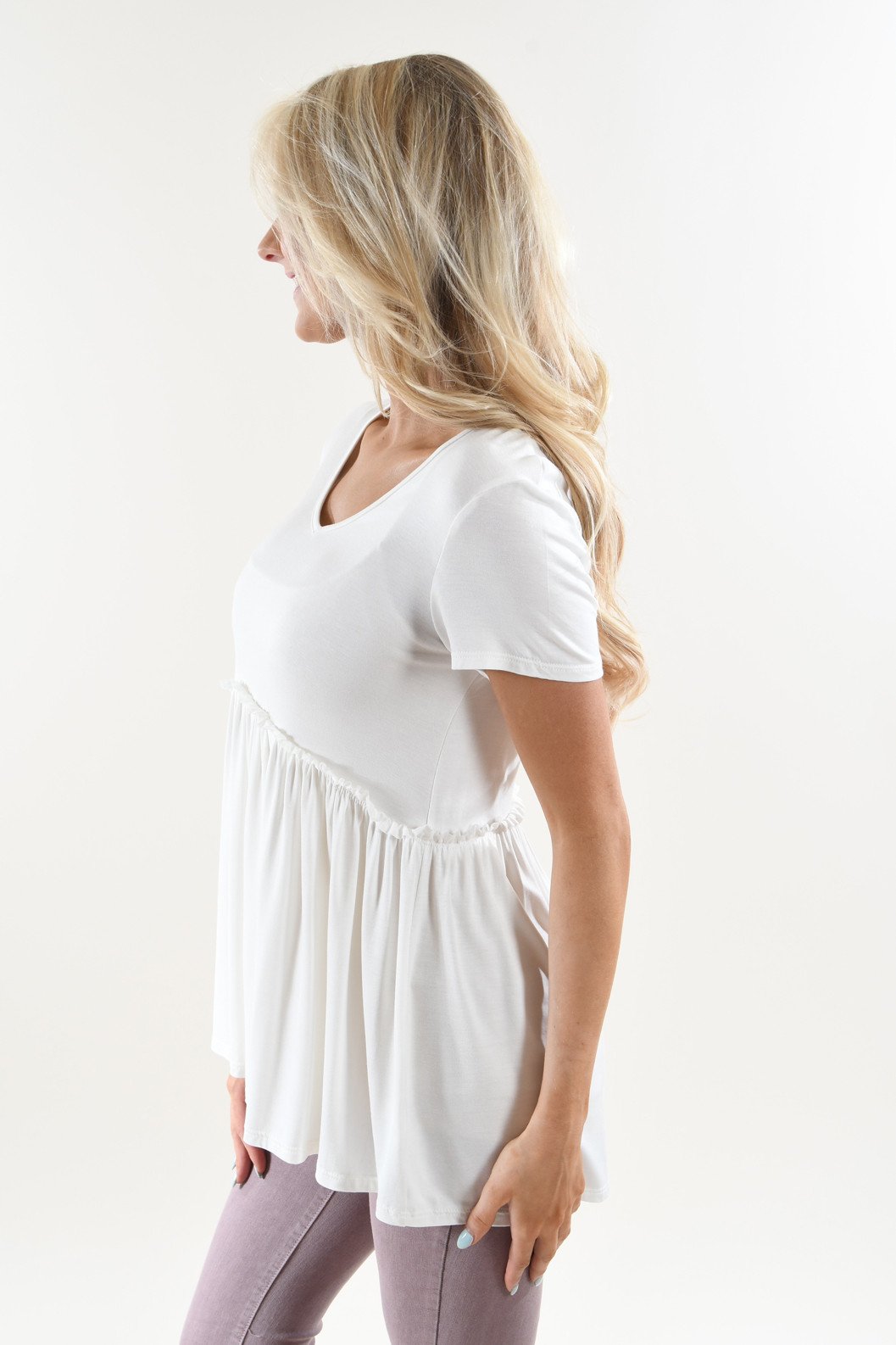 Be My Baby Top ~ White