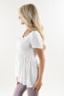 Be My Baby Top ~ White