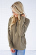 Pocket Sweater - Olive