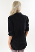 Essential Button Up Top ~ Black