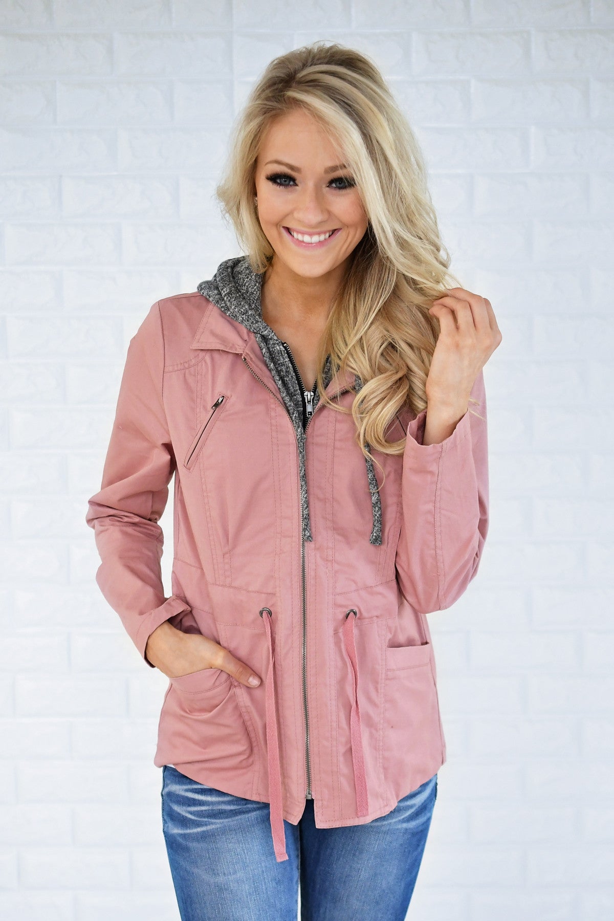 Essential Fall Jacket - Mauve