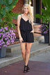 Gold Button Romper