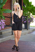 Gold Button Romper
