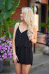 Gold Button Romper