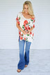 River of Roses Floral Top
