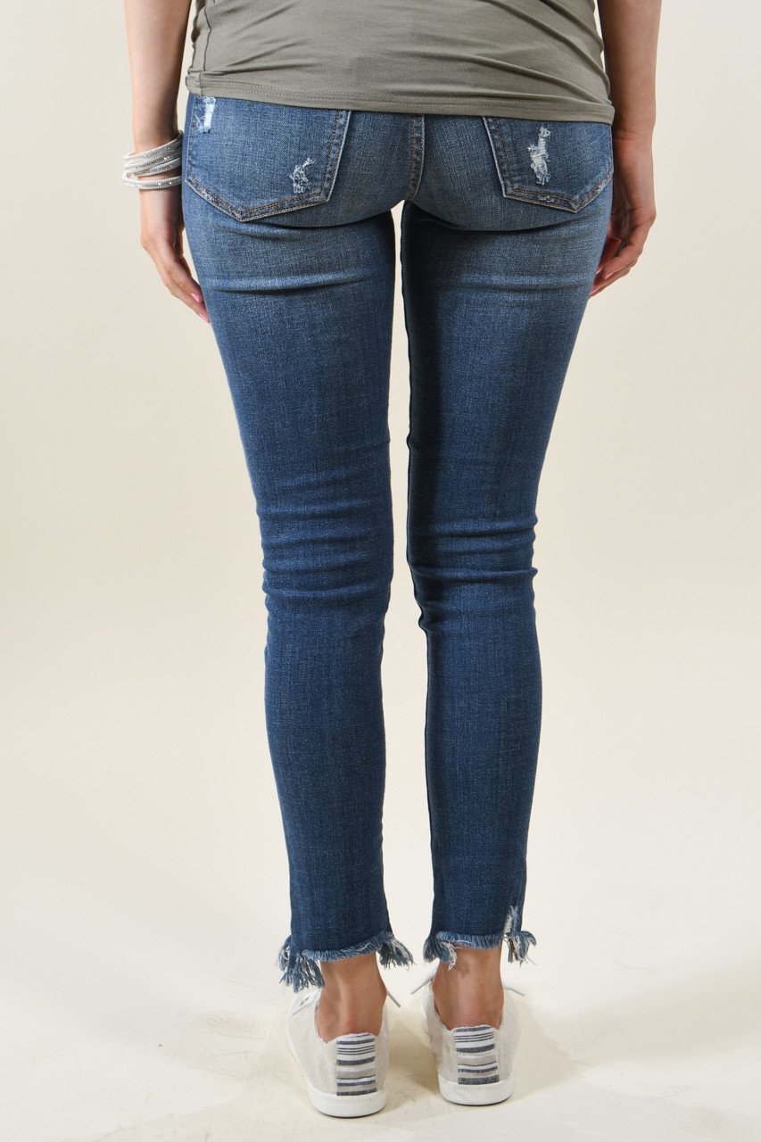 Sneak Peek Medium Wash Crop Jeans