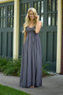 All Ruffled Up Maxi Dress ~ Grey