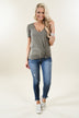 Keeping You Forever Pocket Top ~ Olive