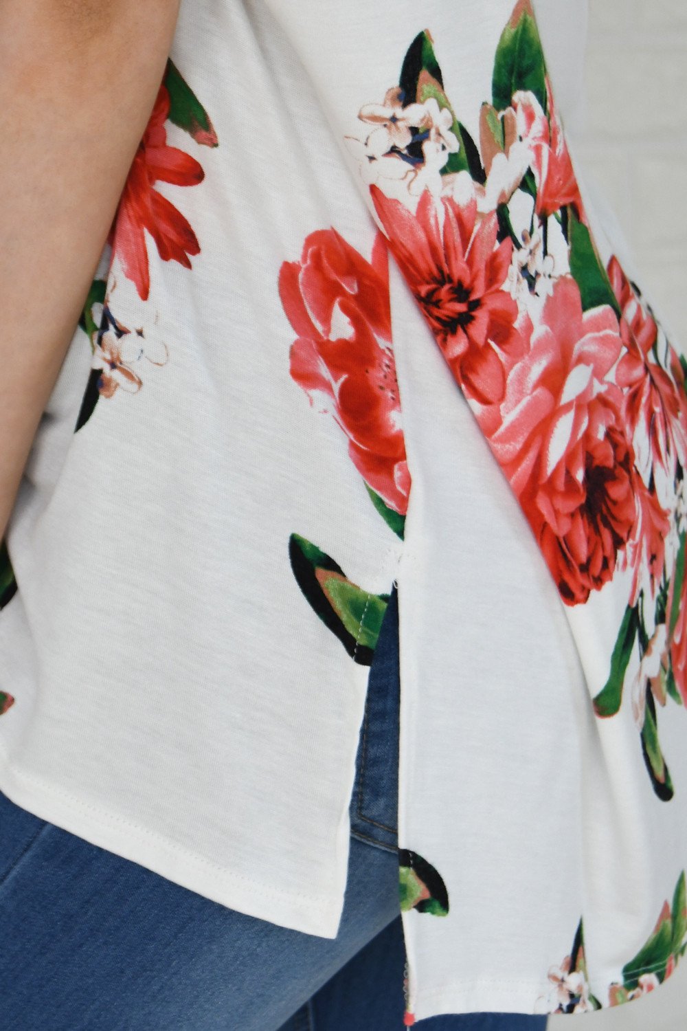 River of Roses Floral Top