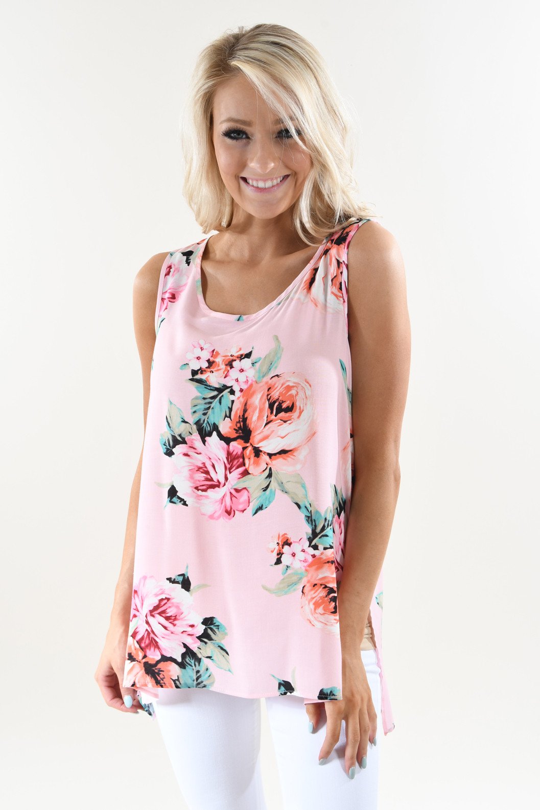 Brunch Ready Floral Tank Top