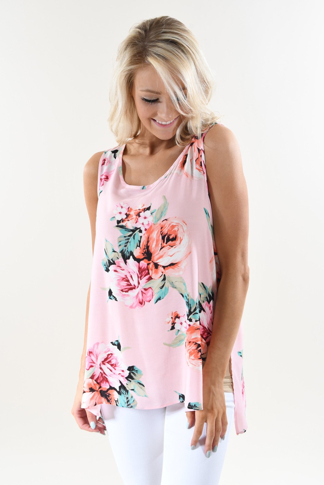 Brunch Ready Floral Tank Top