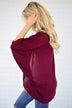Sheer Burgundy Kimono
