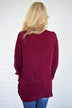 Sheer Burgundy Kimono