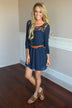 Two Step Dress ~ Navy