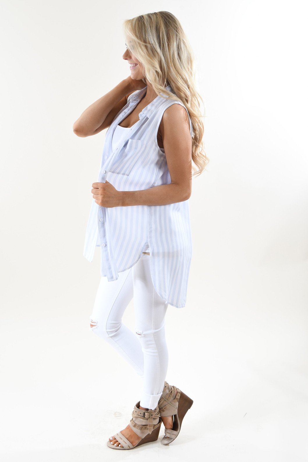 Sophisticated Stripes in Blue